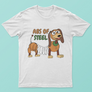 Abs of Steel Funny Dog T Shirt