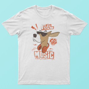 Feel the Music Cool Dog Shirt