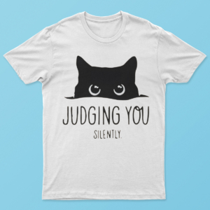 Judging You Silently Cat T Shirt