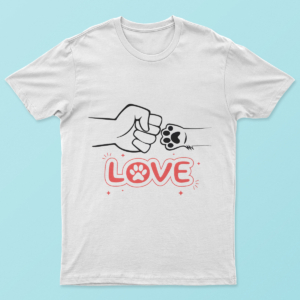 Paw & Hand Love Fist Bump T Shirt